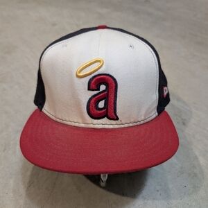 VTG Anaheim Angles Baseball Hat Cap Cooperstown Collection Mens 7 1/2